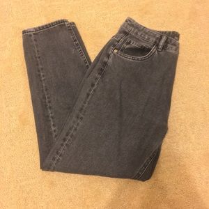 Faded black Zara boyfriend jeans